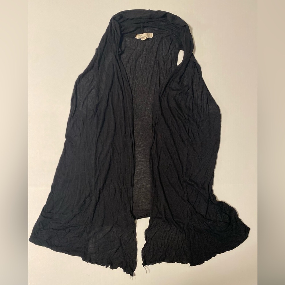 Black sleeveless drape from Forever 21